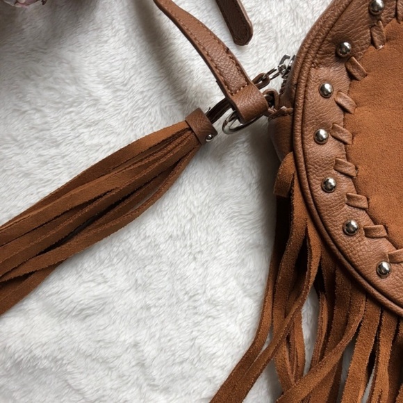 Nine West Vegan Leather Fringe Crossbody Bag - Picture 6 of 8